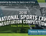 2016 National Sports Law Negotiation Competition
